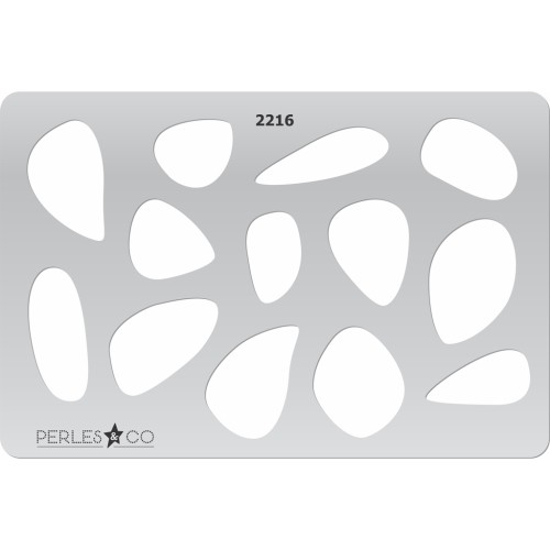 Placa rígida para arcilla polimérica 152x100mm estampados Gotas design