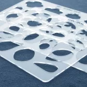 Placa rígida para arcilla polimérica 152x100mm estampados Gotas design