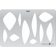 Placa rígida para arcilla polimérica 152x100mm estampados Géométriques -