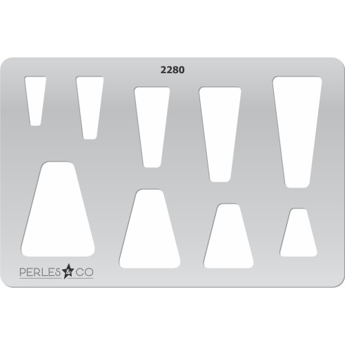 Placa rígida para arcilla polimérica 152x100mm estampados Trapèzes