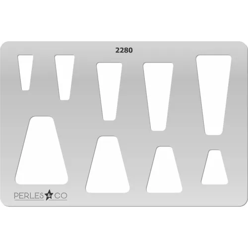 Placa rígida para arcilla polimérica 152x100mm estampados Trapèzes