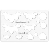 Placa rígida para arcilla polimérica 152x100 mm Couronnes de fleurs x1