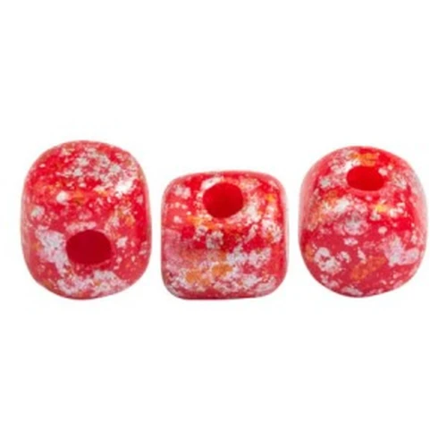 Minos® par Puca® 2.5x3 mm Opaque Red Coral Tweedy x5g