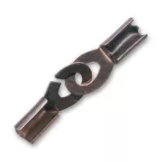 Cierre terminal manilla cordones 3 mm cobre antiguo x1