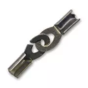 Cierre terminal manilla cordones 3 mm bronce x1