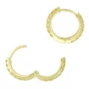 Ganchos aros pendientes 16 mm - Dorado x2