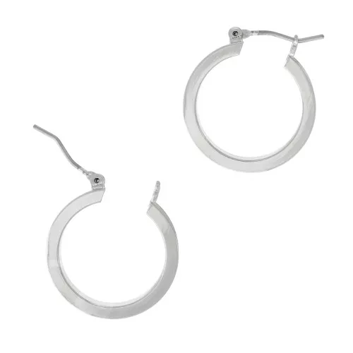 Ganchos aros pendientes a decorar 20 mm - Rodiado x2