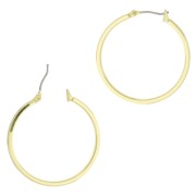 Pendientes de aros a decorar 32 mm - Dorado x2