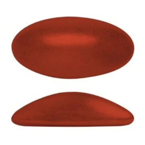 Athos 3D par Puca® cabuchón ovalado de cristal 20x10 mm - Red Metallic Mat x1