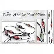 Athos 3D par Puca® cabuchón ovalado de cristal 20x10 mm - Red Metallic Mat x1