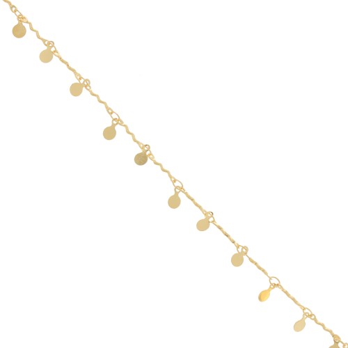 Cadena de fantasía 7,5 mm - Dorado x 20cm