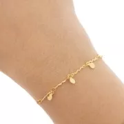 Cadena de fantasía 7,5 mm - Dorado x 20cm