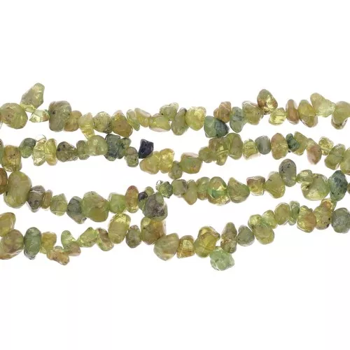 Cuentas de chips de Peridot 5 - 8 mm x84 cm