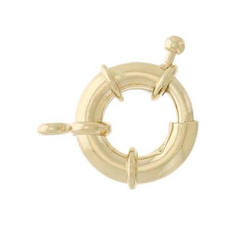 Cierrre para pulsera o collar 17 mm  Chapado de Oro 3 micras x1