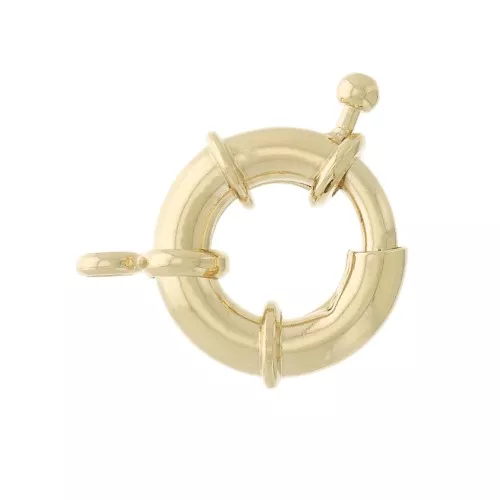 Cierrre para pulsera o collar 17 mm  Chapado de Oro 3 micras x1