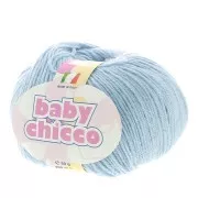 Lana Baby Chicco n°769- 100% Merinos - Azul Layette x50g