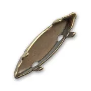 Engaste navette PureCrystal 11x3 mm bronce