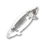 Engaste navette PureCrystal 11x3 mm plateado|raw }}