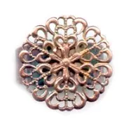 Anillo estampa 19 mm cobrizo antiguo