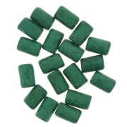 Cuentas tubos estilo Heishi de cerámica 5x8 mm - Verde sapin mat x10|raw }}