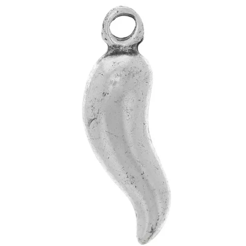 Dije pimiento 19 mm plateado antiguo x1