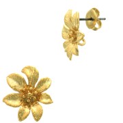 Ganchos pendientes 15.5 mm anilla abierta - Dorado oro fino x2|raw }}