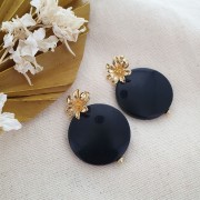 Ganchos pendientes 15.5 mm anilla abierta - Dorado oro fino x2