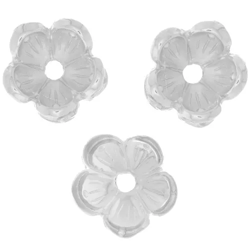 Casquillas flores 15 mm Rhodié x4