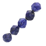 Cuentas hexagonales 8 mm piedra gema - Lapis Lazuli x10|raw }}