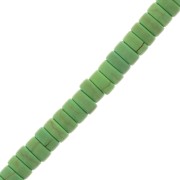 Arandelas Heishi 4x2 mm de imitación Howlite - Verde x41cm|raw }}