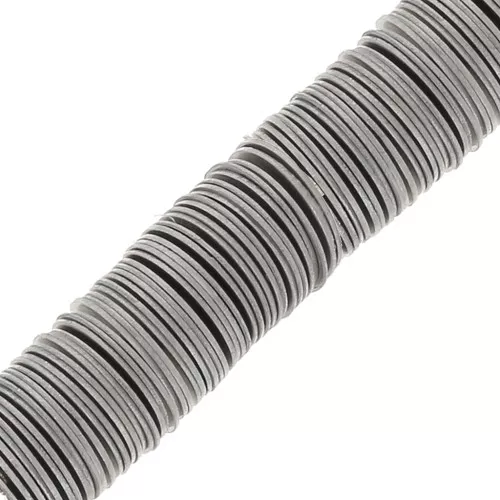Cuenta arandela Heishi - disco plano 5x0.3 mm - acero inoxidable x50