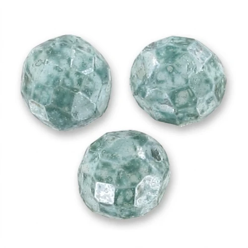 Facetadas 12 mm Emerald Jaspeado x5