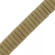 Cuentas arandelas Heishi disco plano de imitación Hématite 4x1mm - Golden mat x20