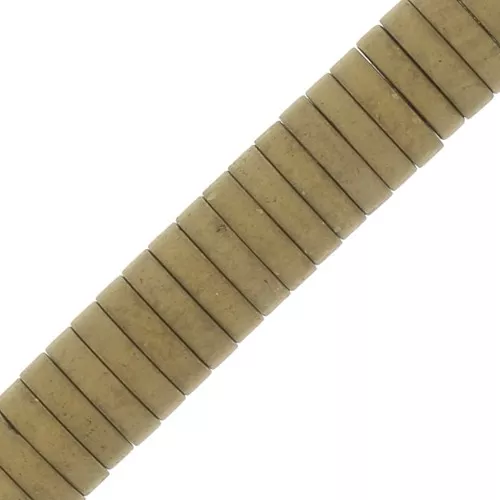 Cuentas arandelas Heishi disco plano de imitación Hématite 4x1mm - Golden mat x20