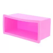 Molde rectangular 26x6.5x7cm para hacer jabón hecho a mano - Rosa x1