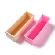 Molde rectangular 26x6.5x7cm para hacer jabón hecho a mano - Rosa x1