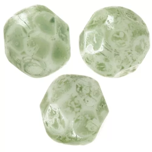 Facetadas 6 mm Verde Jaspeado x25