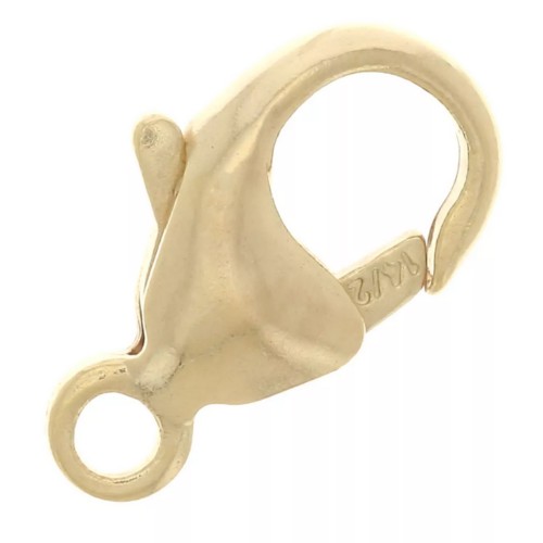 Cierre mosquetón  11 mm Gold filled x30