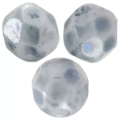 Facetadas 6 mm Azul Jaspeado x25