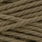 Bobina de cordón de poliéster reciclado para macramé exterior 5 mm - Natural x70m