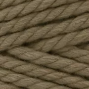 Bobina de cordón de poliéster reciclado para macramé exterior 9 mm - Natural x40m
