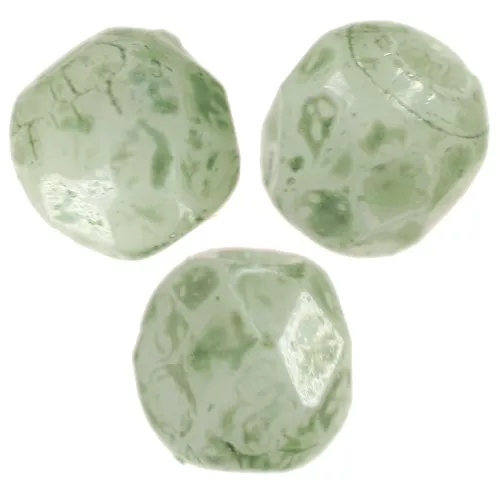 Facetas 3 mm Mármol Verde Blanco Tiza x50