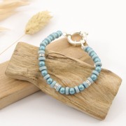 Cierre Bouée para pulsera o collar 17 mm - Plata 925 x1