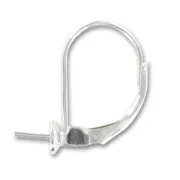 Ganchos para cuenta semi-agujereada PureCrystal 8 mm Plata 925 x2