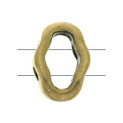 Entrepiezas 2 agujeros - Halo Beads pour SuperDuo - 8x5.5 mm - Bronze x1|raw }}