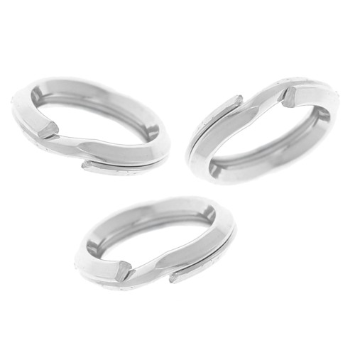 Anillos dobles 6x0,7 mm - Plata 925 x10