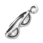 Dije gafas de sol 20 mm plateado antiguo x1|raw }}