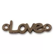 Separador Love 24 mm cobre antiguo x1