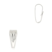 Enganche para colgante 8.5 mm efecto plisado - Chapado Plateado envejecido x1|raw }}