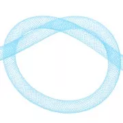 Malla tubular 8 mm Aquamarine x2 m